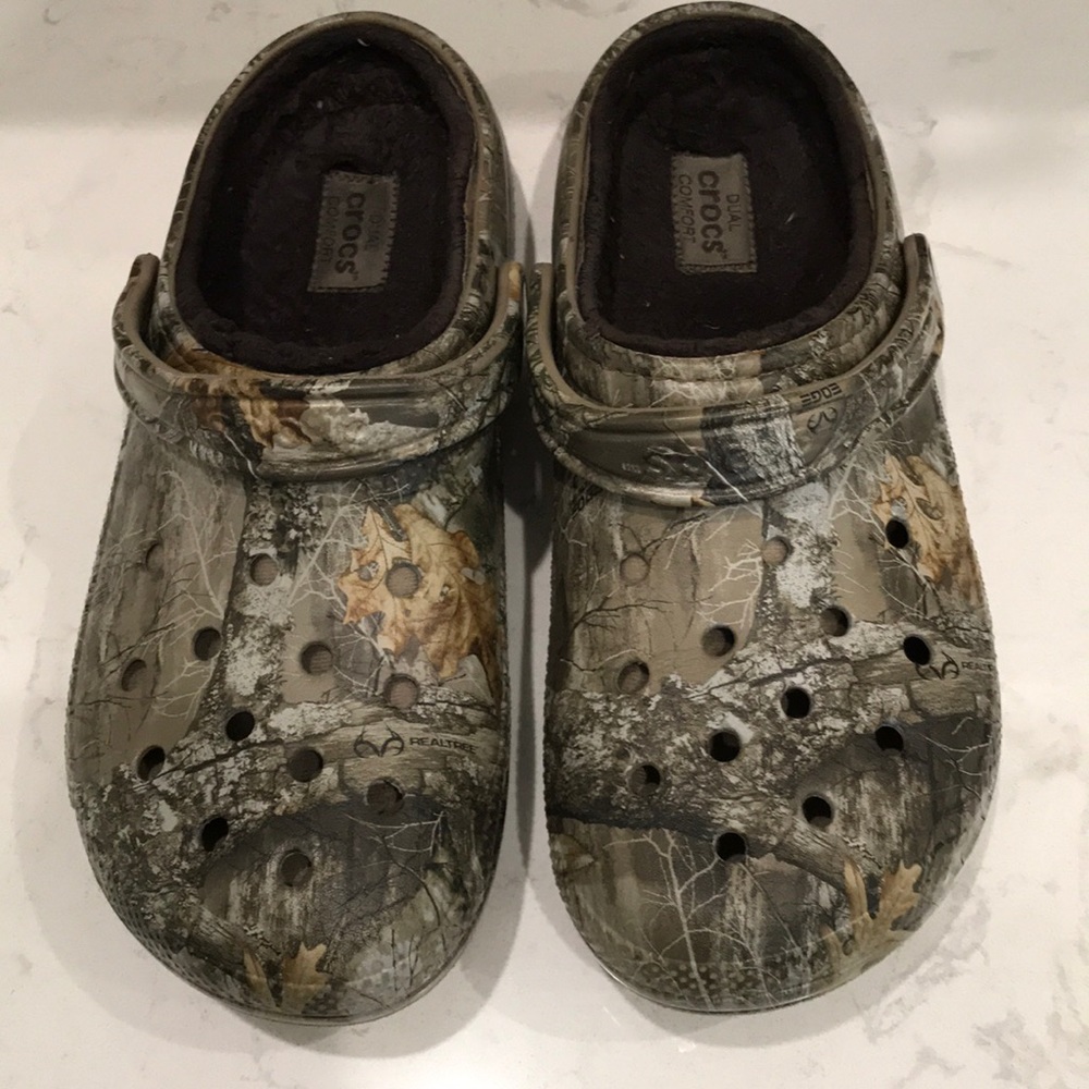 Fur lined Crocs